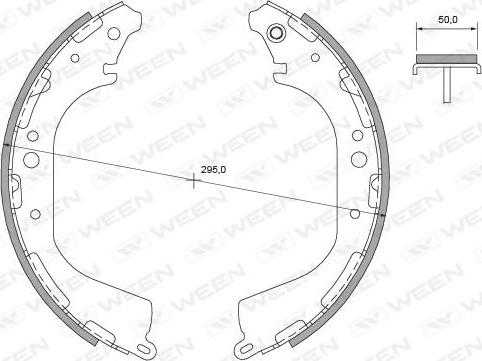 Ween 152-2394 - Bremžu loku komplekts ps1.lv