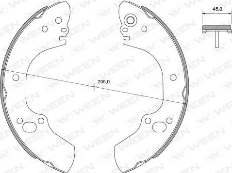 Ween 152-2352 - Bremžu loku komplekts ps1.lv