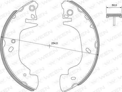 Ween 152-2369 - Bremžu loku komplekts ps1.lv