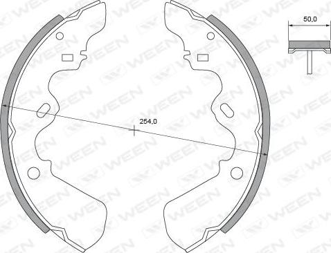 Ween 152-2201 - Bremžu loku komplekts ps1.lv