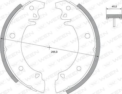 Ween 152-2211 - Bremžu loku komplekts ps1.lv