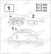 Ween 100-6018 - Stikla tīrītāja slotiņa ps1.lv