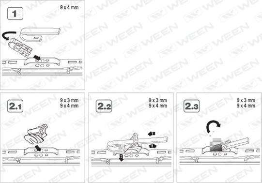 Ween 100-2022 - Stikla tīrītāja slotiņa ps1.lv