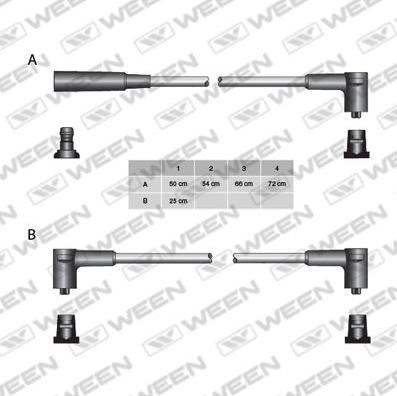 Ween 110-5093 - Augstsprieguma vadu komplekts ps1.lv