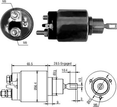 WE PARTS 471480068 - Ievilcējrelejs, Starteris ps1.lv