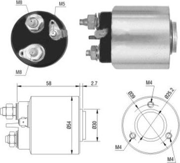 WE PARTS 471480013 - Ievilcējrelejs, Starteris ps1.lv