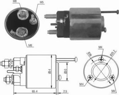 WE PARTS 471480012 - Ievilcējrelejs, Starteris ps1.lv