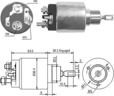 WE PARTS 471480072 - Ievilcējrelejs, Starteris ps1.lv