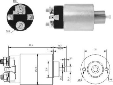 WE PARTS 471480167 - Ievilcējrelejs, Starteris ps1.lv