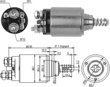 WE PARTS 471480116 - Ievilcējrelejs, Starteris ps1.lv