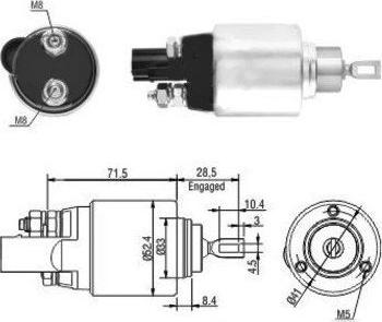 WE PARTS 471480181 - Ievilcējrelejs, Starteris ps1.lv