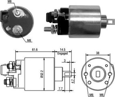 WE PARTS 471480123 - Ievilcējrelejs, Starteris ps1.lv