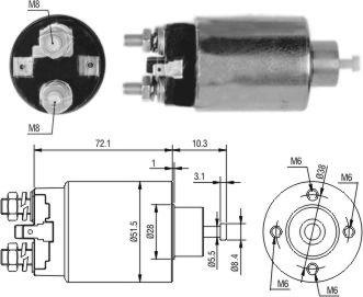 WE PARTS 471480235 - Ievilcējrelejs, Starteris ps1.lv