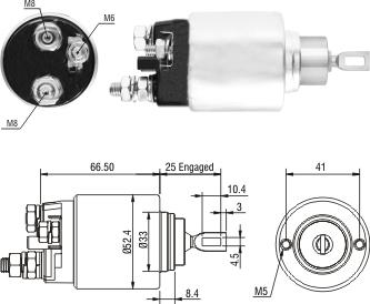 WE PARTS 471480232 - Ievilcējrelejs, Starteris ps1.lv