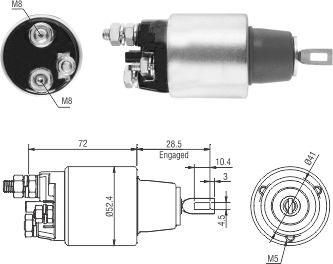 WE PARTS 471480225 - Ievilcējrelejs, Starteris ps1.lv