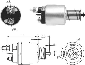 Wilmink Group WG1821455 - Ievilcējrelejs, Starteris ps1.lv