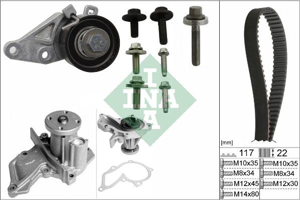 Wilmink Group WG1251326 - Ūdenssūknis + Zobsiksnas komplekts ps1.lv