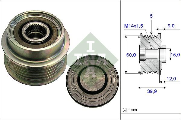 Wilmink Group WG1253754 - Piedziņas skriemelis, Ģenerators ps1.lv