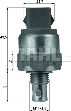 Wilmink Group WG1266020 - Termoslēdzis, Radiatora ventilators ps1.lv