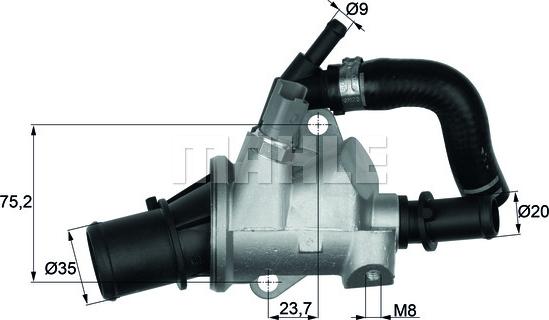 Wilmink Group WG1217593 - Termostats, Dzesēšanas šķidrums ps1.lv