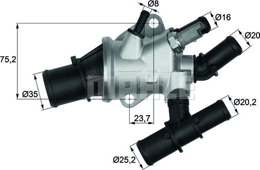 Wilmink Group WG1217604 - Termostats, Dzesēšanas šķidrums ps1.lv