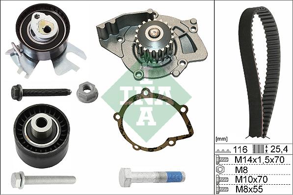 Wilmink Group WG1710239 - Ūdenssūknis + Zobsiksnas komplekts ps1.lv