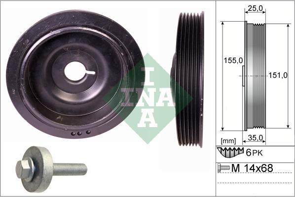 Wilmink Group WG1781157 - Piedziņas skriemelis, Kloķvārpsta ps1.lv