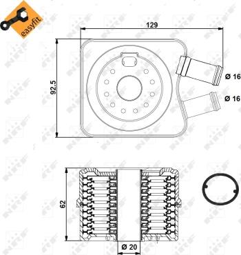 Wilmink Group WG1720047 - Eļļas radiators, Motoreļļa ps1.lv