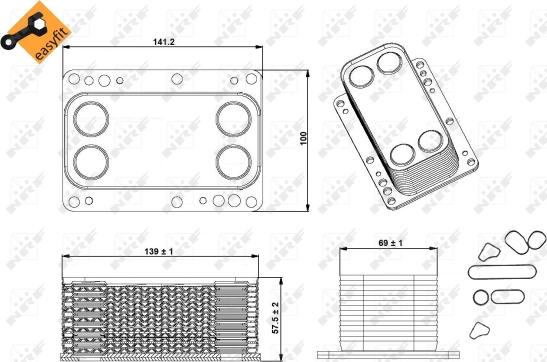 Wilmink Group WG1720080 - Eļļas radiators, Motoreļļa ps1.lv