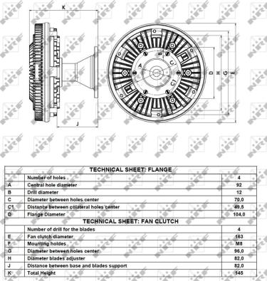 Wilmink Group WG1720824 - Sajūgs, Radiatora ventilators ps1.lv