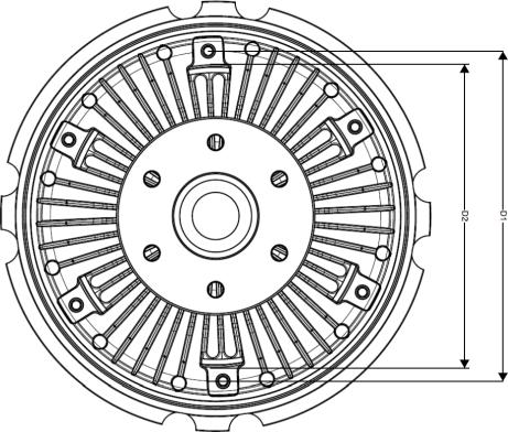 Wilmink Group WG1720867 - Sajūgs, Radiatora ventilators ps1.lv