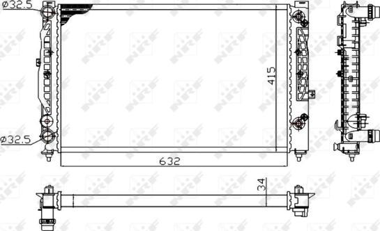 Wilmink Group WG1721931 - Radiators, Motora dzesēšanas sistēma ps1.lv