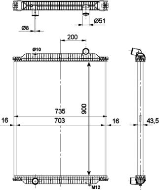 Wilmink Group WG1721559 - Radiators, Motora dzesēšanas sistēma ps1.lv