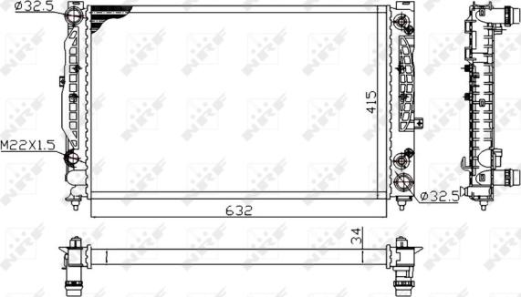 Wilmink Group WG1721699 - Radiators, Motora dzesēšanas sistēma ps1.lv