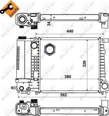 Wilmink Group WG1721618 - Radiators, Motora dzesēšanas sistēma ps1.lv