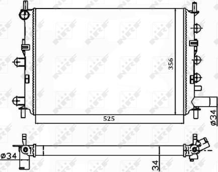 Wilmink Group WG1721632 - Radiators, Motora dzesēšanas sistēma ps1.lv