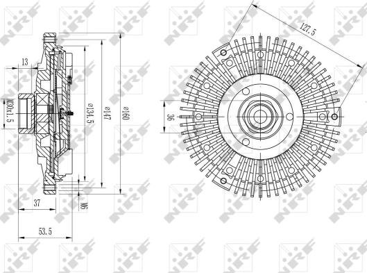 Wilmink Group WG1721038 - Sajūgs, Radiatora ventilators ps1.lv