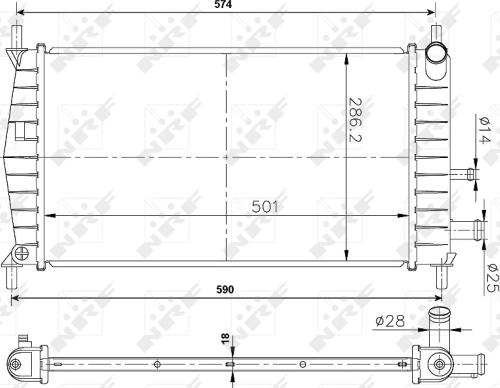 Wilmink Group WG1721129 - Radiators, Motora dzesēšanas sistēma ps1.lv