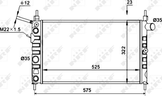 Wilmink Group WG1721845 - Radiators, Motora dzesēšanas sistēma ps1.lv