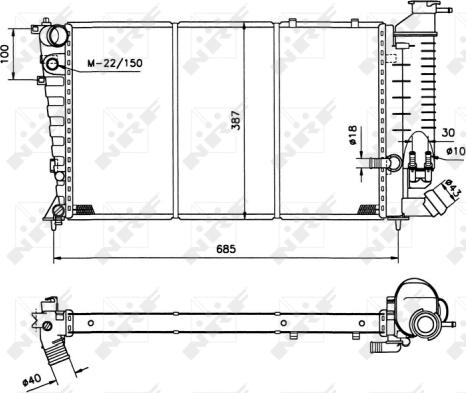 Wilmink Group WG1721268 - Radiators, Motora dzesēšanas sistēma ps1.lv