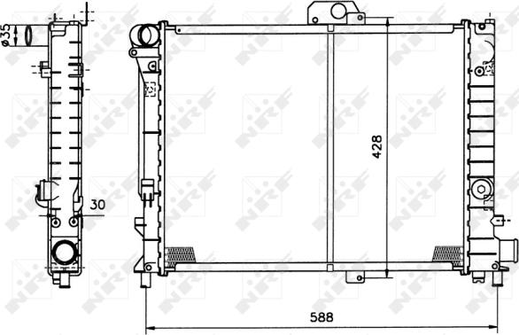 Wilmink Group WG1721275 - Radiators, Motora dzesēšanas sistēma ps1.lv