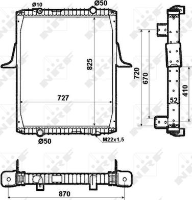 Wilmink Group WG1721743 - Radiators, Motora dzesēšanas sistēma ps1.lv