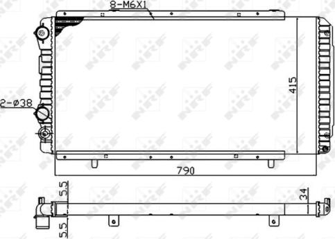 Wilmink Group WG1721787 - Radiators, Motora dzesēšanas sistēma ps1.lv