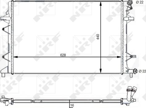 Wilmink Group WG1723644 - Radiators, Motora dzesēšanas sistēma ps1.lv