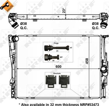 Wilmink Group WG1723075 - Radiators, Motora dzesēšanas sistēma ps1.lv