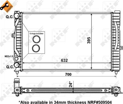 Wilmink Group WG1723073 - Radiators, Motora dzesēšanas sistēma ps1.lv