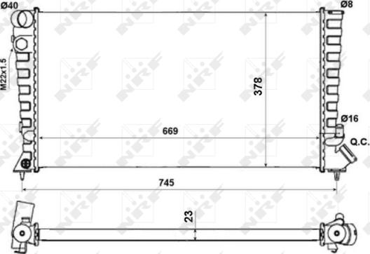 Wilmink Group WG1723185 - Radiators, Motora dzesēšanas sistēma ps1.lv