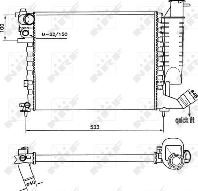 Wilmink Group WG1723179 - Radiators, Motora dzesēšanas sistēma ps1.lv