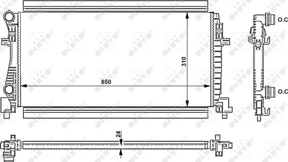 Wilmink Group WG1723389 - Radiators, Motora dzesēšanas sistēma ps1.lv