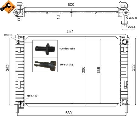 Wilmink Group WG1723246 - Radiators, Motora dzesēšanas sistēma ps1.lv